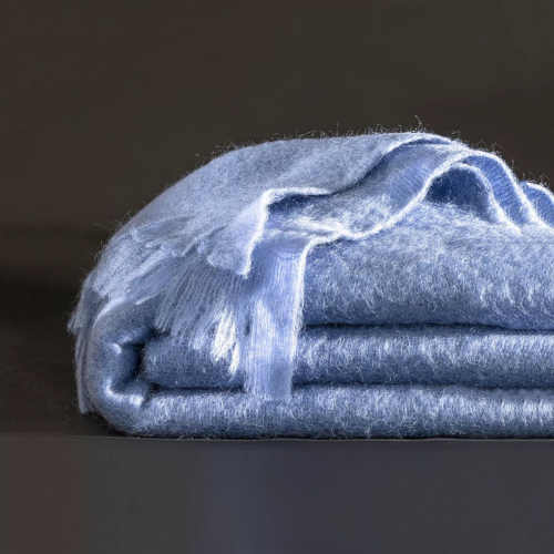 Luxusní mohérová deka s ozdobnými střapci