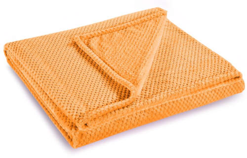 Oranžová deka s texturou
